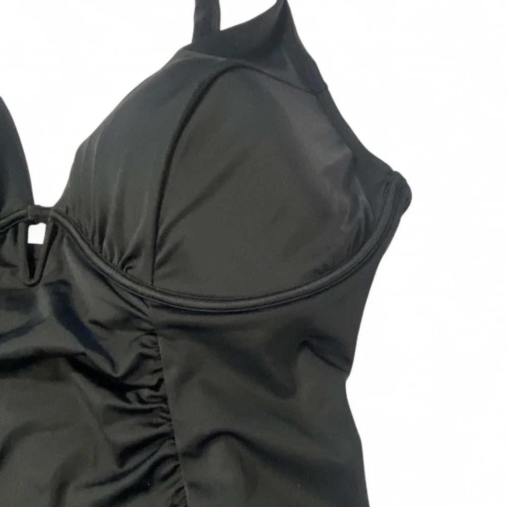 RUCHED UNDERWIRE ONE PIECE SWIMSUIT - Picture 6 of 8